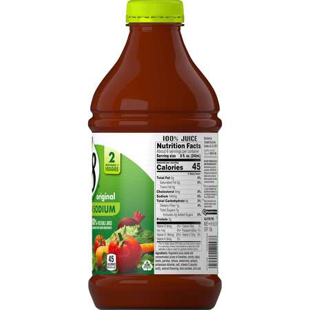 V8 V8 Original Low Sodium Vegetable Juice 64 oz. Bottle, PK6 000020616